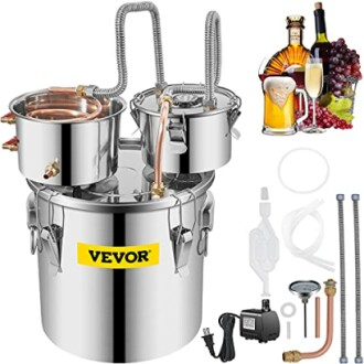 VEVOR Alcohol Still 5 Gal 19L Water Alcohol Distiller Review